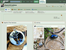 Tablet Screenshot of moonlitcreations.deviantart.com