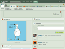 Tablet Screenshot of catr.deviantart.com