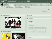 Tablet Screenshot of greyflea.deviantart.com