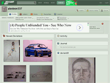 Tablet Screenshot of alexleon337.deviantart.com