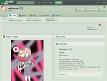 Tablet Screenshot of kratosluvr123.deviantart.com