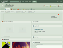 Tablet Screenshot of enigmatic-user.deviantart.com