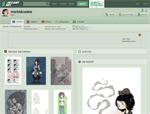 Tablet Screenshot of morbidcookie.deviantart.com