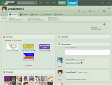 Tablet Screenshot of annachaos12.deviantart.com