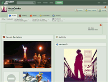 Tablet Screenshot of neongekko.deviantart.com