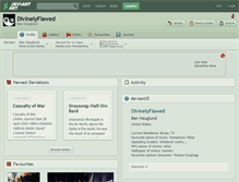 Tablet Screenshot of divinelyflawed.deviantart.com