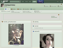 Tablet Screenshot of misslippylindsey.deviantart.com