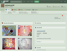 Tablet Screenshot of cartoonworld.deviantart.com