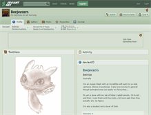 Tablet Screenshot of beejeezers.deviantart.com
