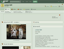 Tablet Screenshot of corlee1289.deviantart.com