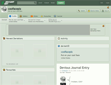 Tablet Screenshot of coolfaceplz.deviantart.com