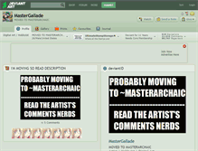Tablet Screenshot of mastergallade.deviantart.com