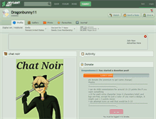 Tablet Screenshot of dragonbunny11.deviantart.com