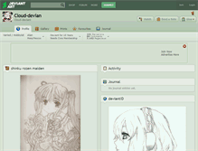 Tablet Screenshot of cloud-devian.deviantart.com