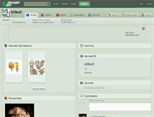 Tablet Screenshot of killkoll.deviantart.com