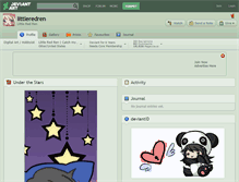 Tablet Screenshot of littleredren.deviantart.com