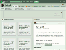Tablet Screenshot of masterob.deviantart.com