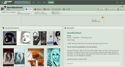 Desktop Screenshot of damnblackheart.deviantart.com