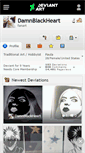 Mobile Screenshot of damnblackheart.deviantart.com