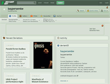 Tablet Screenshot of baypersembe.deviantart.com