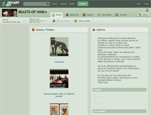 Tablet Screenshot of beasts-of-war.deviantart.com