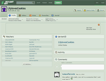 Tablet Screenshot of lilylovescookies.deviantart.com