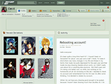 Tablet Screenshot of ciel-x.deviantart.com