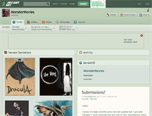 Tablet Screenshot of monstermovies.deviantart.com