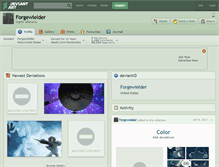 Tablet Screenshot of forgewielder.deviantart.com
