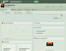 Tablet Screenshot of evil-genius-inc.deviantart.com