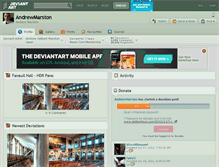 Tablet Screenshot of andrewmarston.deviantart.com