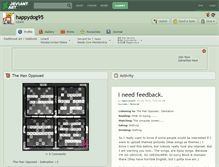 Tablet Screenshot of happydog95.deviantart.com