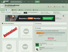 Tablet Screenshot of envythisroadrunner.deviantart.com