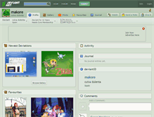 Tablet Screenshot of makore.deviantart.com