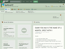Tablet Screenshot of maxpower97.deviantart.com
