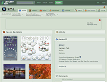 Tablet Screenshot of goocy.deviantart.com
