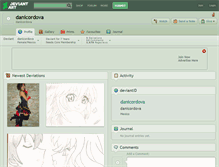 Tablet Screenshot of danicordova.deviantart.com