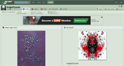 Desktop Screenshot of knightflyte96.deviantart.com