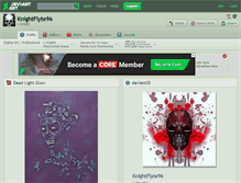 Tablet Screenshot of knightflyte96.deviantart.com