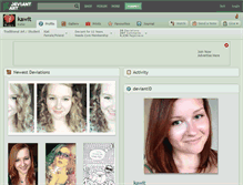 Tablet Screenshot of kawit.deviantart.com