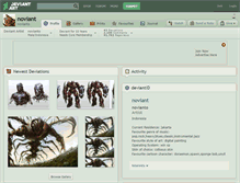 Tablet Screenshot of noviant.deviantart.com