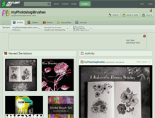 Tablet Screenshot of myphotoshopbrushes.deviantart.com