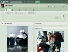 Tablet Screenshot of flarestone.deviantart.com