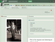 Tablet Screenshot of lion-cub.deviantart.com