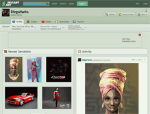 Tablet Screenshot of diegomarks.deviantart.com