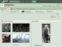 Tablet Screenshot of persistentaura.deviantart.com