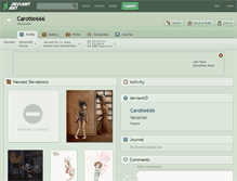 Tablet Screenshot of carotte666.deviantart.com
