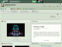 Tablet Screenshot of butterflycollector.deviantart.com
