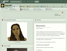 Tablet Screenshot of negrosaki.deviantart.com