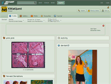 Tablet Screenshot of kitkatquest.deviantart.com